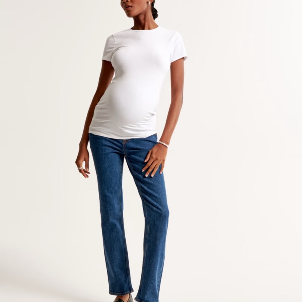 Abercrombie and Fitch Maternity Straight Ankle Jean